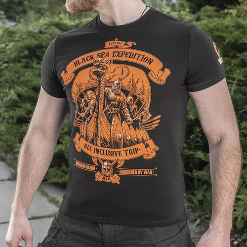 M-Tac - Black Sea Expedition T-Shirt für Männer - Schwarz - 80025002 - T-Shirts