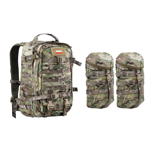 WISPORT - Sparrow 30 II Rucksack mit zwei Seitentaschen - 30 + 10 l - MultiCam - Militärrucksäcke - Outdoor