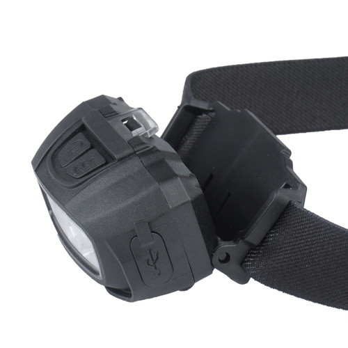 Outdoor - Mil-Tec - GC220 Wiederaufladbare Kopflampe - 220 lm - Schwarz - 15172300 - LED-Taschenlampen