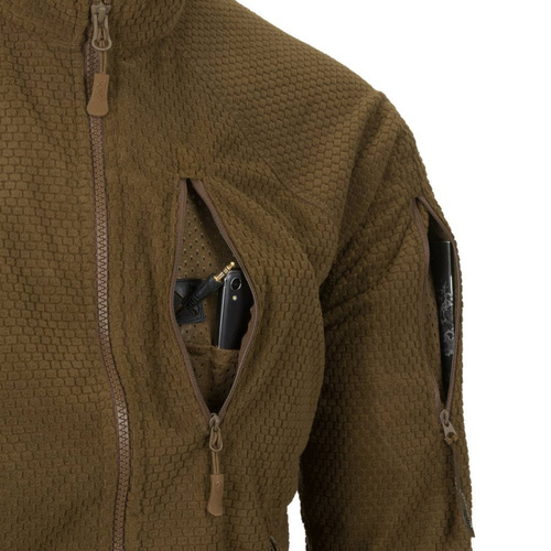 Helikon - Alpha Tactical Grid Fleece Jacke - Coyote - BL-ALT-FG-11 - Fleece-Sweatshirts - Bekleidung