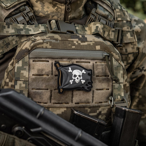 3D PVC Morale Patches - M-Tac - Jolly Roger Aufnäher - PVC - Schwarz - 51116802