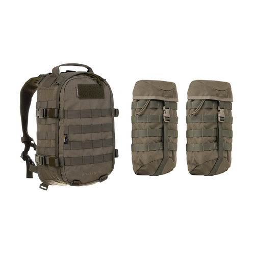 WISPORT - Spatz 16 Rucksack mit zwei Seitentaschen - 16 + 10 l - RAL 7013 - Militärrucksäcke - Outdoor