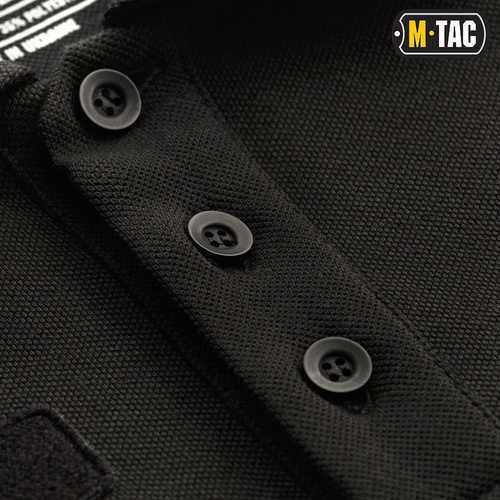 M-Tac - Taktisches Poloshirt mit langen Ärmeln - Schwartz - 80021002 - Poloshirts