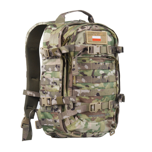 Outdoor - WISPORT - Sparrow 20 II Rucksack mit zwei Seitentaschen - 20 + 10 l - Multicam - Militärrucksäcke
