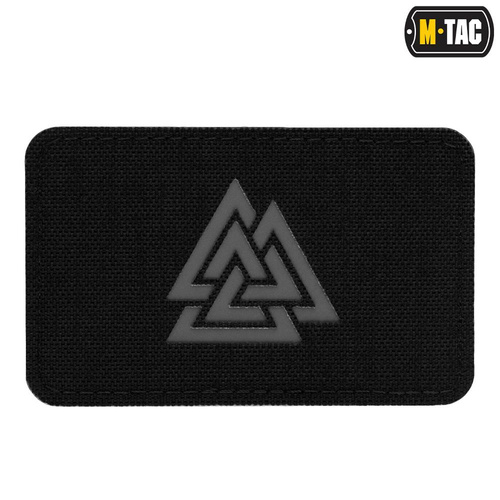 M-Tac - Lasergeschnittene Valknut horizontale Patch - Schwarz / Grau - 51164211 - Andere