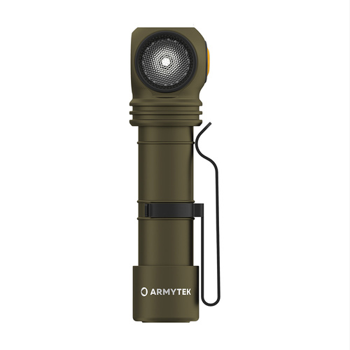 LED-Taschenlampen - Armytek - Stirnlampe Wizard C2 Pro - Magnetisches Ladegerät - 2500 lm - 18650 - Olive - F08701CO
