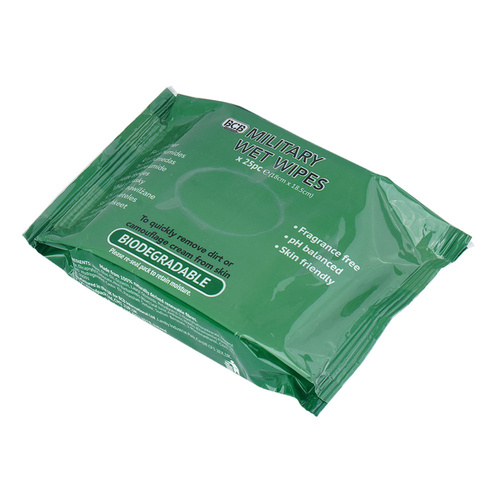 BCB - Militärische Feuchttücher - CS628 - Hygiene