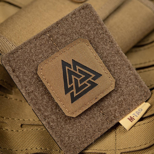 M-Tac - Lasergeschnittenes Valknut Quadrat Patch - Schwarz / Coyote - 51162502 - Andere - Verschiedenes