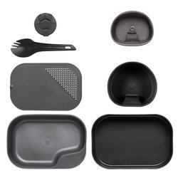 Wildo - Camp-a-Box Komplettes Reise-Kochgeschirr-Set - Schwarz / Grau - SE-CAB-PP-0119A