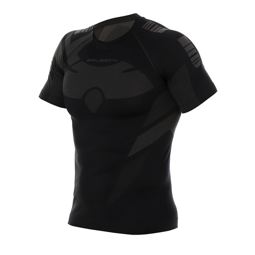 Brubeck - Thermoactiv T-shirt DRY - Schwarz/Graphit - SS11970 - Thermoaktive Wäsche
