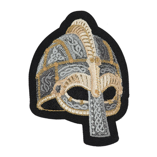 M-Tac – Wikinger-Helm-Aufnäher – Stickerei – Grau – 51325002 - Andere