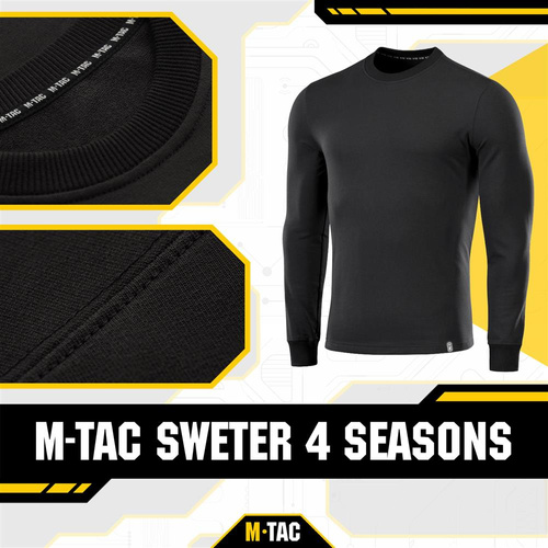 Bekleidung - M-Tac - 4 Seasons Militärpullover - Schwarz - 20044002 - Militär-Sweatshirts