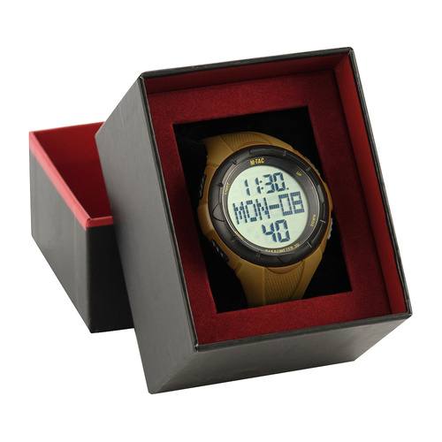 Uhren - M-Tac - Taktische Uhr mit Schrittzähler - LCD - WR50 - Coyote - 50001005