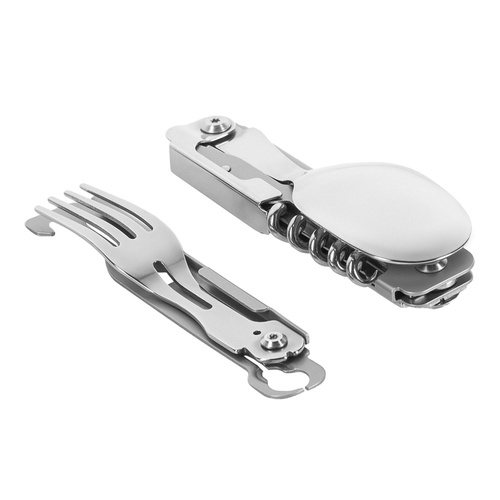 Touristenbesteck - M-Tac – Klappbares Campingbesteck – Edelstahl – 60011135