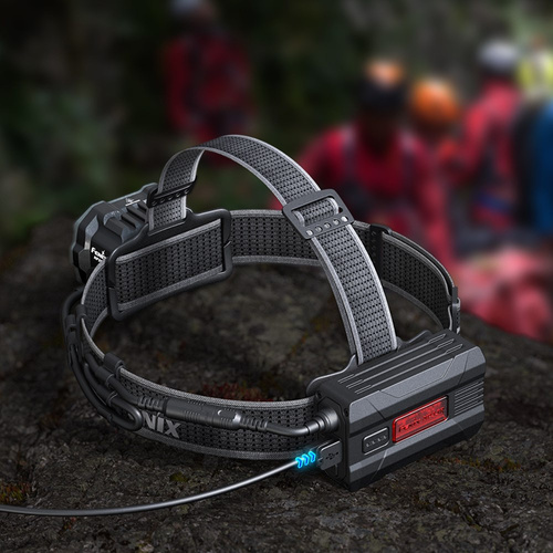 LED-Taschenlampen - Fenix - LED Kopf-Taschenlampe HP - 4000 lm - 5000 mAh - USB-C - Schwarz / Grau - HP35R SAR