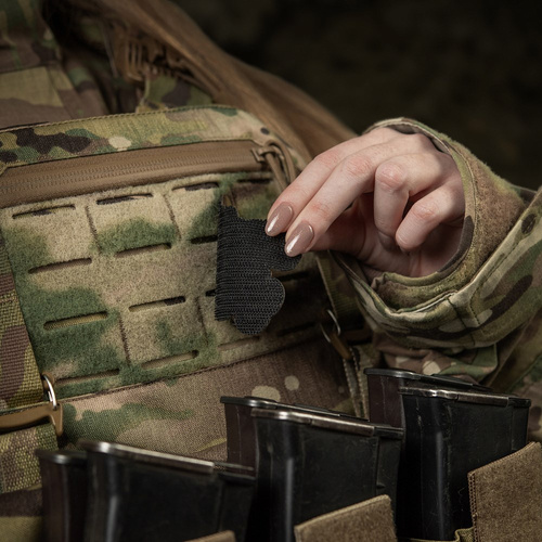 M-Tac – Kitty Kontur Patch – Stickerei – Gelbe und Blaue Schleife – MultiCam – 51386208 - Morale Patch