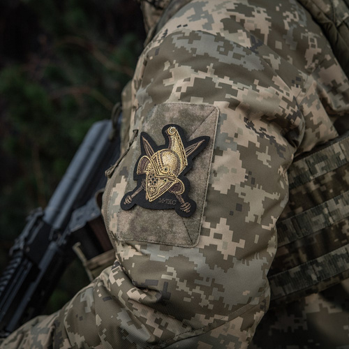 M-Tac – Gladiator-Helm-Aufnäher – Stickerei – 500D Cordura – Gold – 51374002 - Andere