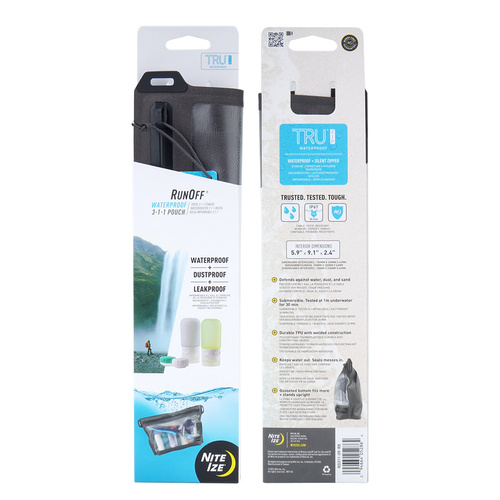 Schutz gegen Wasser - Nite Ize - RunOff 3-1-1 Wasserdichte Tasche - Grau - RO311-09-R8