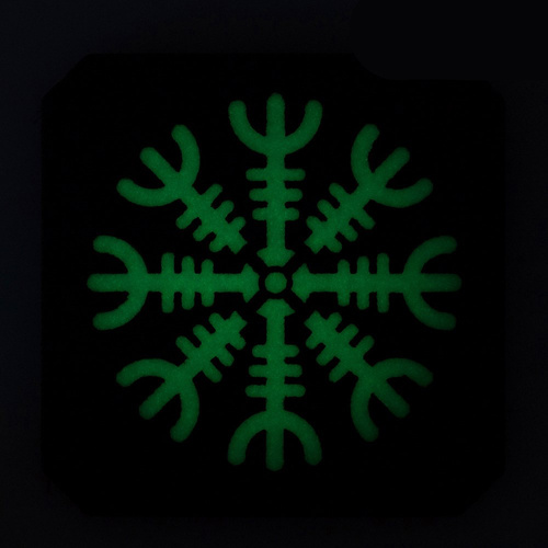 Andere - M-Tac - Helm of Terror Patch - 500D Cordura - Fluorescent - Laser Cut - Schwarz/GID - 51220299