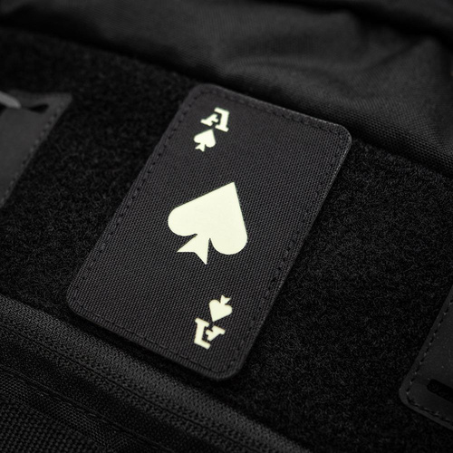 M-Tac - Militär-Patch Ace of Spades - Cordura 500D - Schwarz / Fluoreszierend - 51109299 - Morale Patch - Verschiedenes