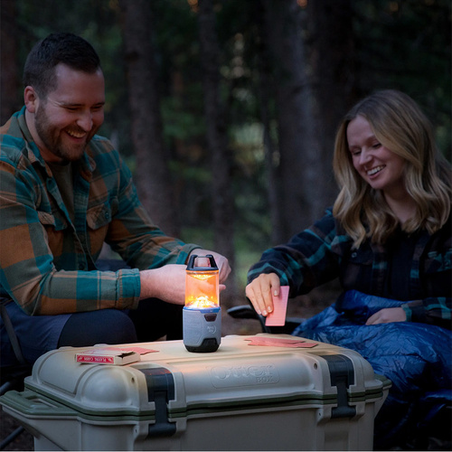 Nite Ize - Radiant® RL3™ PowerSwitch™ Wiederaufladbare Campinglampe - 500 lm - Grau / Blau - RL3-03-R8 - Akku-Taschenlampen - Outdoor