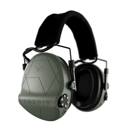 Aktive Kopfhörer - Sordin - Aktiver Gehörschützer Supreme T2 - Kopfbügel - Gel-Polster - Grün - 303006-11P (Green)