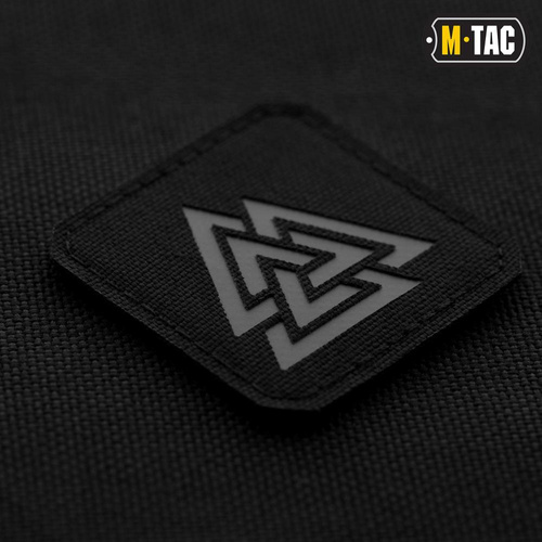 Andere - M-Tac - Lasergeschnittenes Valknut Quadrat Patch - Schwarz / Grau - 51162211