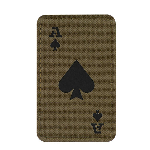 M-Tac - Militär-Patch Ace of Spades - Cordura 500D - Ranger Green / Schwarz - 51109232 - Morale Patch