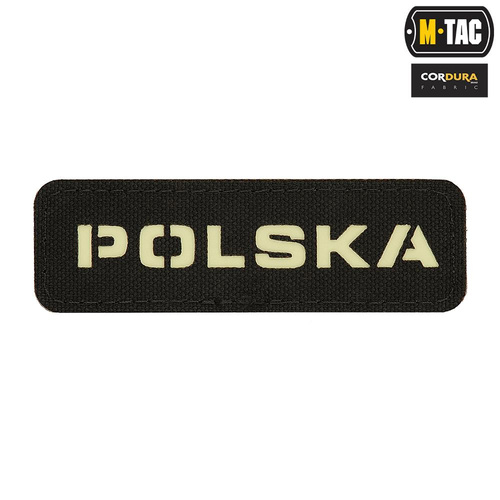 M-Tac - Aufnäher - Polen 25x80 - Laserschnitt fluoreszierend - Schwarz/Weiß - 51004202 - Einheiten & Funktionen