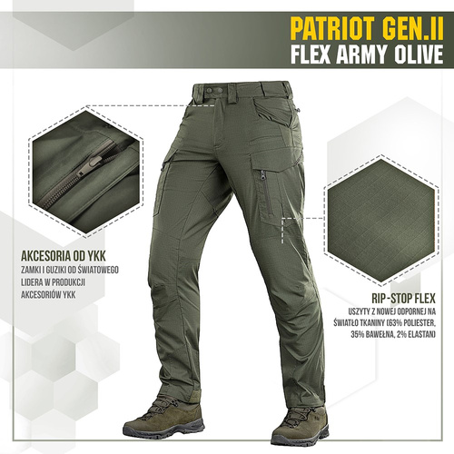 Cargohosen - M-Tac - Patriot Gen II Flex taktische Hose - Army Olive - 20056862