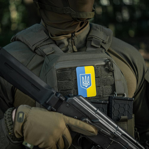 M-Tac - Aufnäher - Flagge der Ukraine mit Wappen 80x50mm - Vertikal - 51304099. - Morale Patch - Verschiedenes