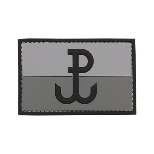 101 Inc. - 3D-Aufnäher - Polen-Anker - Grau - 444130-7010 -  3D PVC Morale Patches