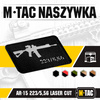 M-Tac - AR-15 223/5.56 Lasergeschnittener Aufnäher - Schwarz/Grau - 51111211