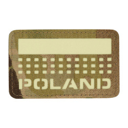 M-Tac - Aufnäher mit Polen-Flagge und Aufschrift - Fluoreszierend - Pixel/Rechteck - Multicam - 51006208