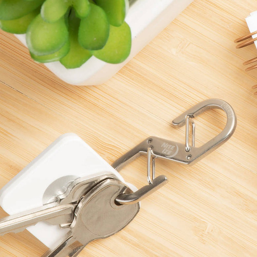 Nite Ize - Doppelkarabinerhaken der Z-Serie - 2 Stück - Stahl - Silber - ZS1-11-2R6 - Stahlkarabiner