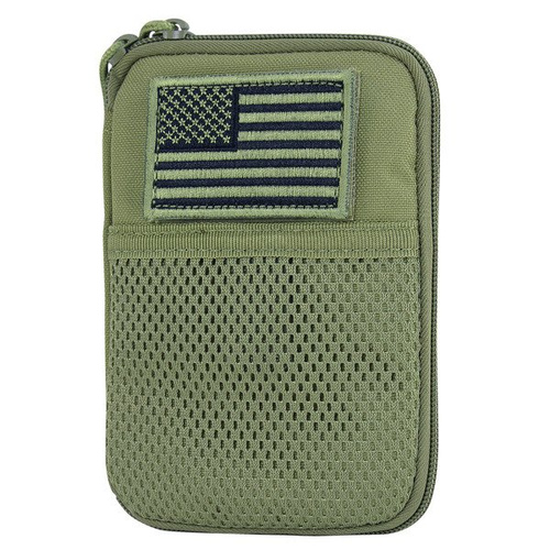 Condor - Taschenbeutel mit US-Flaggenaufnäher - Olive Drab - MA16-001 - Admin Taschen
