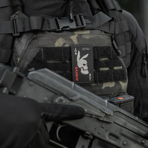 Morale Patch - M-Tac – Bad Boy Aufnäher – Stickerei – Schwarz – 51390002