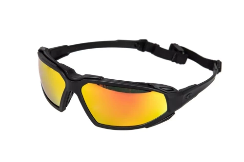 Pyramex - Schutzbrille Highlander Clear- Orange/Schwarz - PYR-41-027627 - 