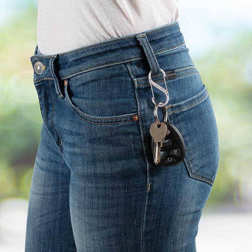 Nite Ize - Karabiner S-Biner #2 - Schwarz - SB2-03-01 - Stahlkarabiner - Outdoor