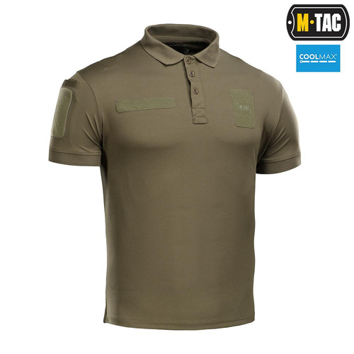 M-Tac - Polohemd Elite Tactical Coolmax - Olive - 80010001 - T-Shirts - Bekleidung