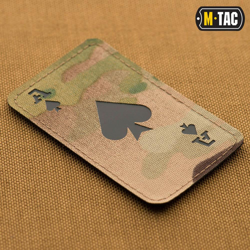 Morale Patch - M-Tac - Militär-Patch Ace of Spades - Cordura 500D - Multicam / Schwarz - 51109802