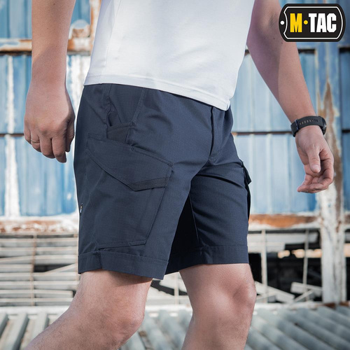 M-Tac - Aggressor Tactical Shorts - Polycotton - Rip-Stop - Dark Navy Blue - 20018015 - Kurze Hose - Bekleidung