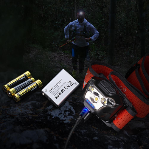 LED-Taschenlampen - Fenix - LED Stirnlampe HL18R-T mit Akku - 1300 mAh - 500 Lumen - 039-476