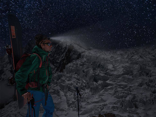 Fenix - Stirnlampe mit zwei Lichtstrahlern - Schwarz - HM65R - Stirnlampen - Outdoor