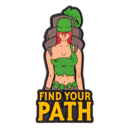 Helikon - PVC-Aufnäher - Finde deinen Weg - Olivgrün - OD-FYP-RB-02 -  3D PVC Morale Patches