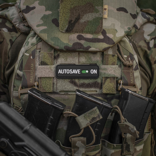 Verschiedenes - M-Tac - Moral Patch Autosave PVC - 3D - Schwarz - 51116702 - 3D PVC Morale Patches