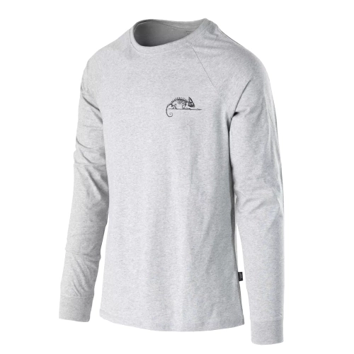 Helikon - Helikon-Tex Logo Langarm T-Shirt - Graue Melange - TS-HLT-CO-2M - T-Shirts