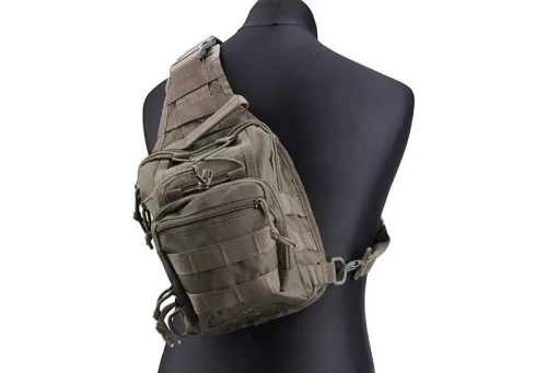 GFC Tactical - Taktische Umhängetasche - MOLLE - Nylon - Olive - GFT-20-003681 - Stadtrucksäcke - Rucksäcke