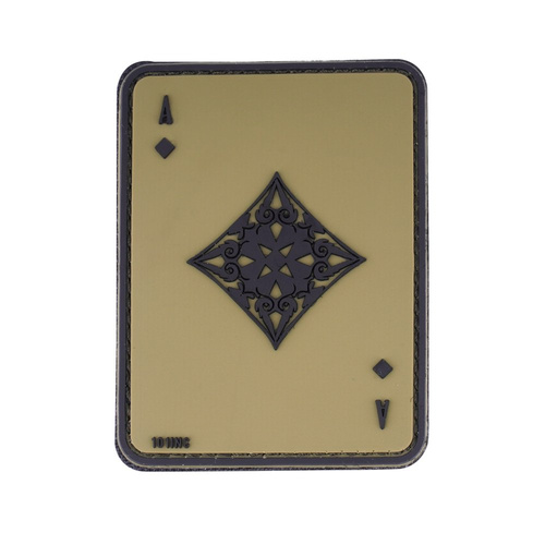 101 Inc. - 3D-Aufnäher - Karo-Ass - Grün - 444130-3960 -  3D PVC Morale Patches