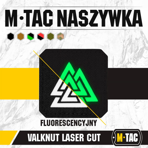 Verschiedenes - M-Tac - Lasergeschnittenes Valknut Quadrat Patch - Schwarz - 51162299 - Andere